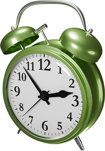 green-clock